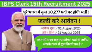 IBPS Clerk Recruitment 2025